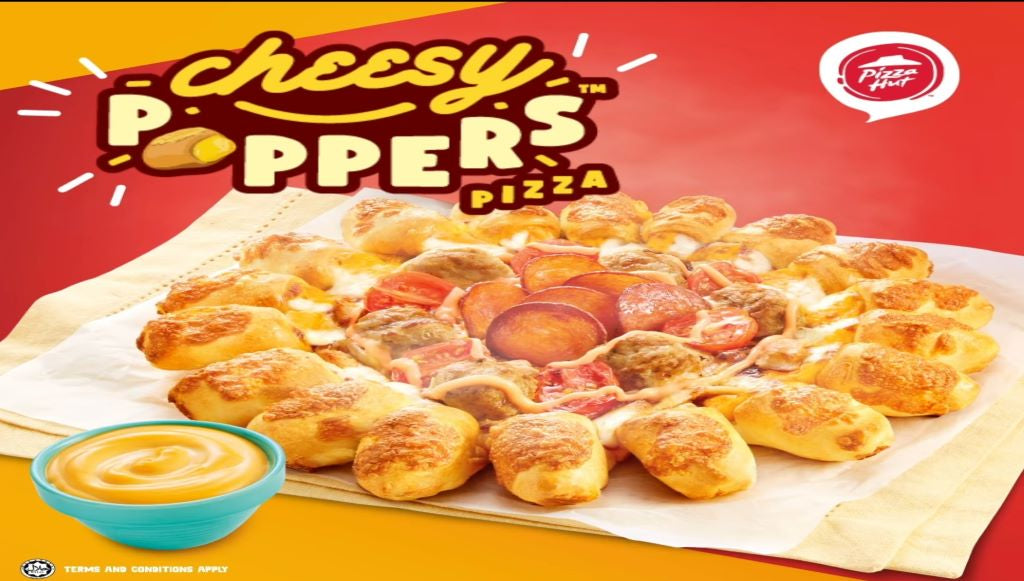 Introducing the new Pizza Hut NEW Cheesy Poppers Pizza