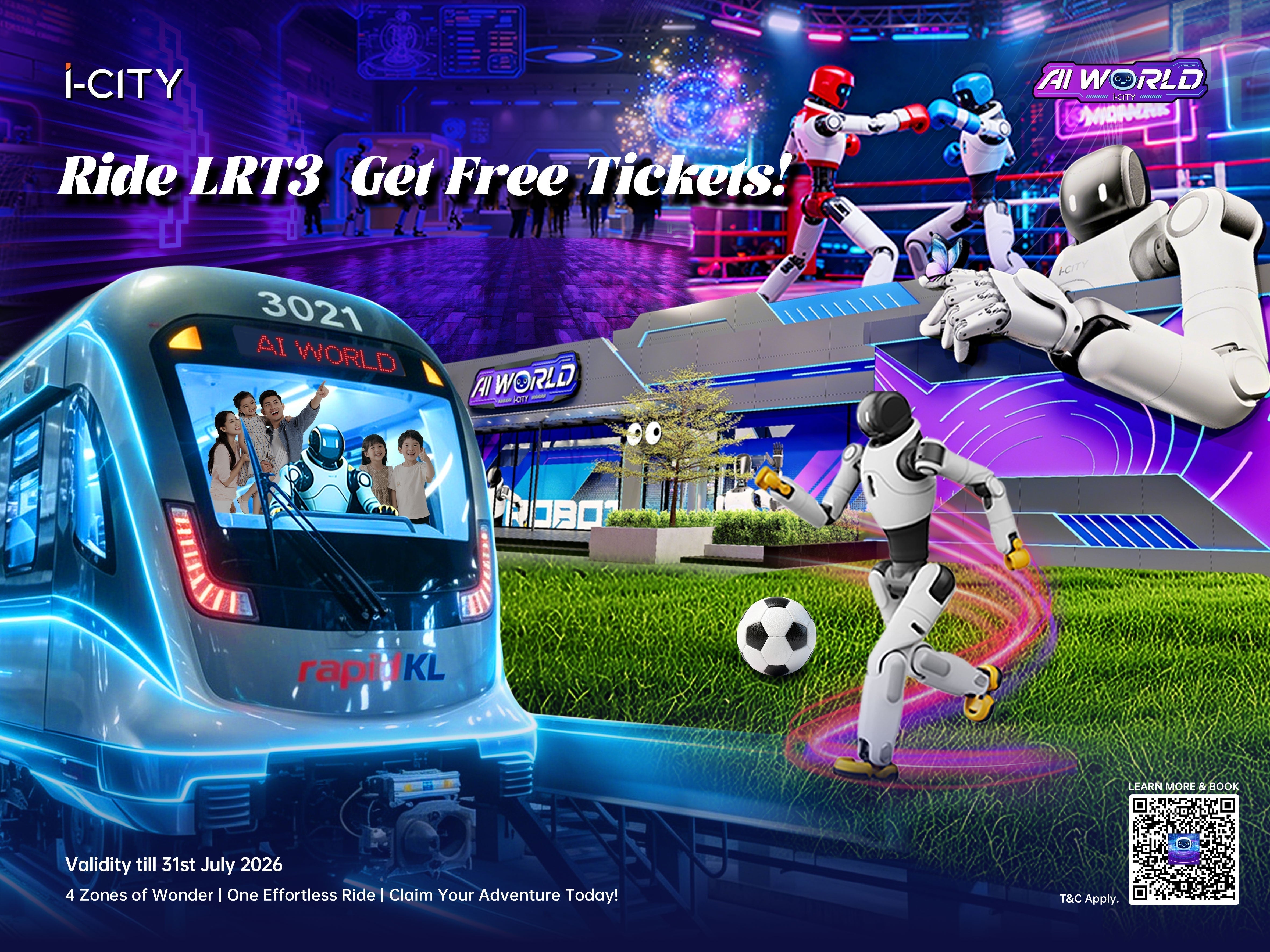Ride Shah Alam Line, FREE ENTRY to AI World, SportStars, & London Village